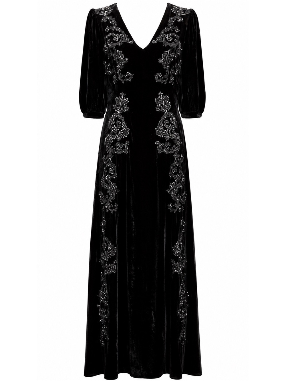 Johnny Was Cinco Velvet Dress S